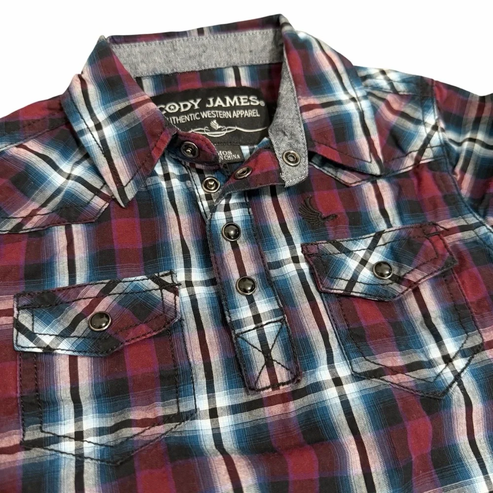 Cody James Infant‎ Plaid Western Long Sleeve Bodysuit | Size 18M